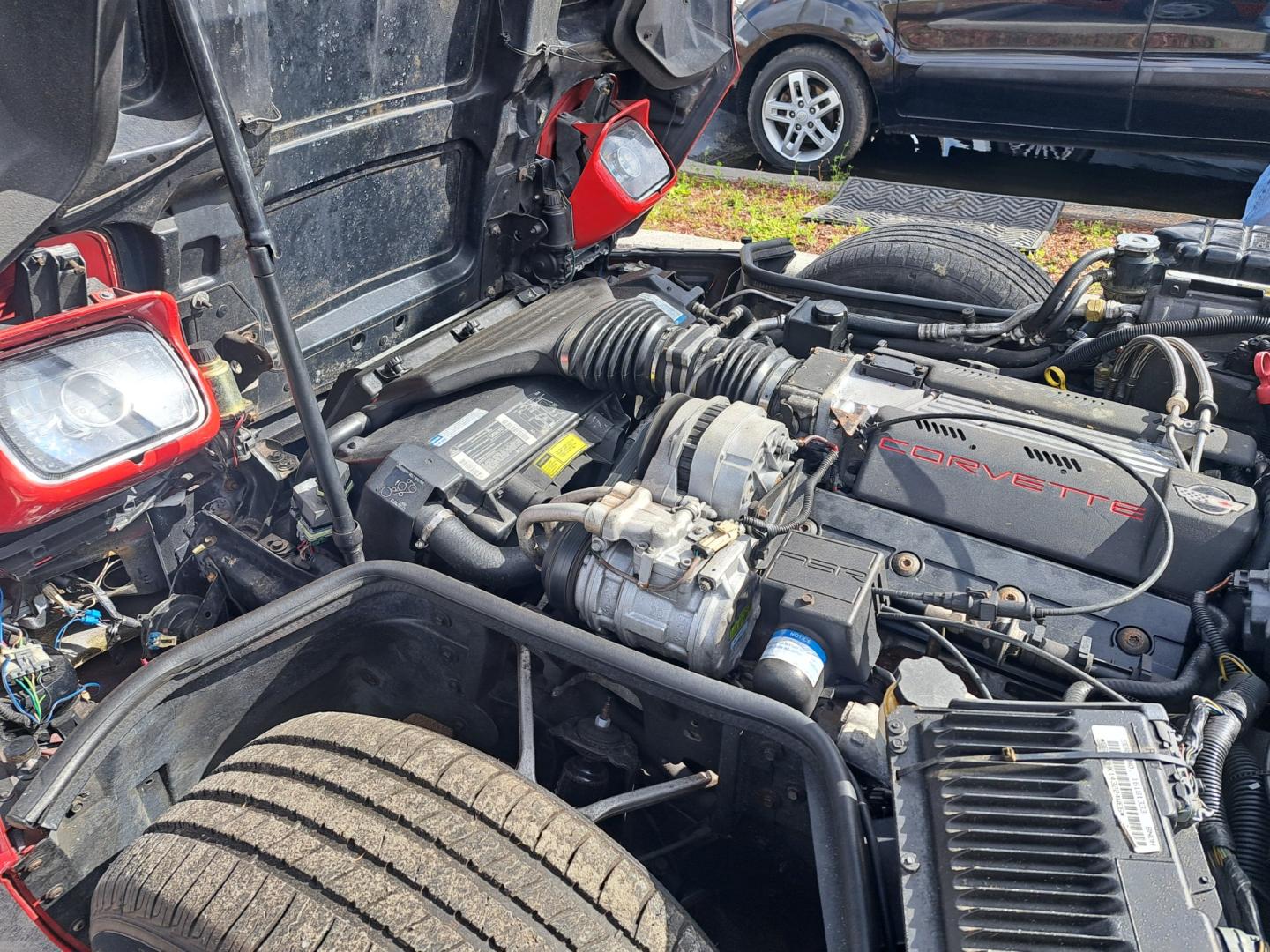 1995 RED /BLACK Chevrolet Corvette Coupe (1G1YY22PXS5) with an 5.7L V8 OHV 12V engine, AUTOMATIC transmission, located at 1181 Aurora Rd, Melbourne, FL, 32935, (321) 241-1100, 28.132914, -80.639175 - Photo#1